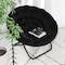 Flash Furniture BlackBlack Faux Fur Folding Saucer Chair FV-FMC-025-BK-BK-GG - alternate 3
